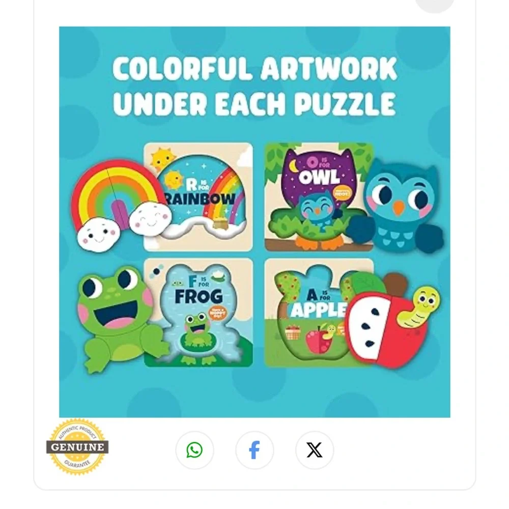 Colorful Animal and Nature Puzzle Set for Kids